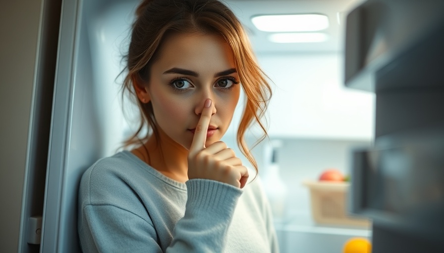 Woman cleaning fridge to eliminate odors naturally, inside view.