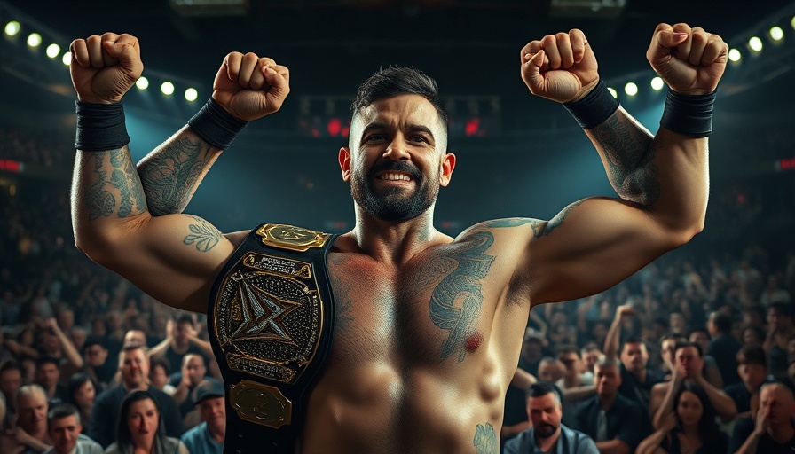 Roman Reigns in the ring showcasing championship achievement.