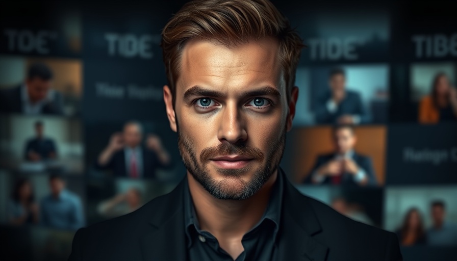 Portrait of a professional male on a sleek, modern banner about health tips.