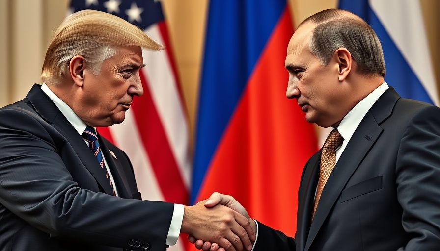 Diplomatic handshake reflecting U.S.-Russia relations.