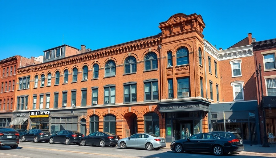 Historic utility building in New Braunfels, showcasing expansion.