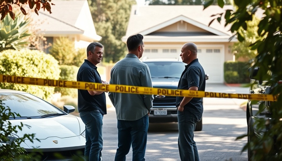 San Antonio local news scene with police tape and cars.