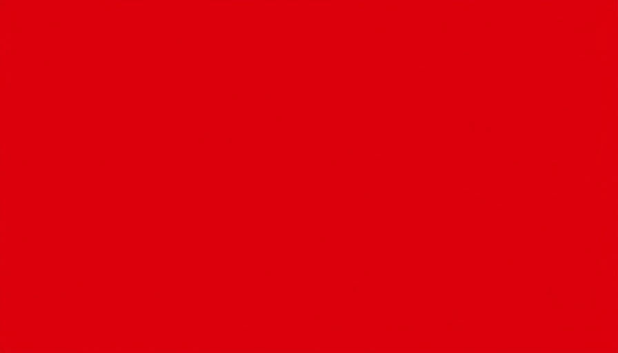 Solid red color background.