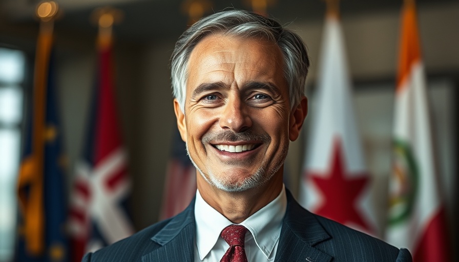 Man in suit smiling, discussing cutting waste in the Army.