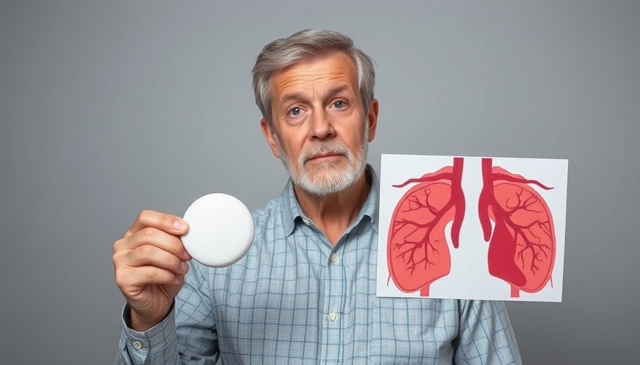 Person pointing at aspirin and artery diagrams for best food to unclog arteries