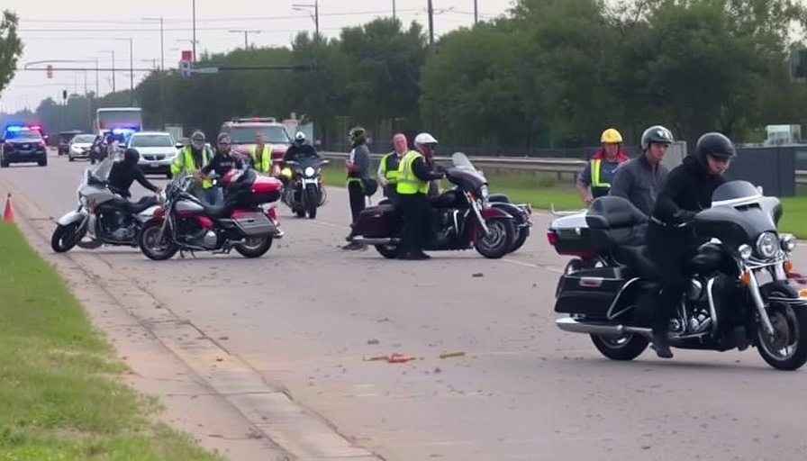 At least 17 injured in chain-reaction motorcycle crash in Fort Worth, police say