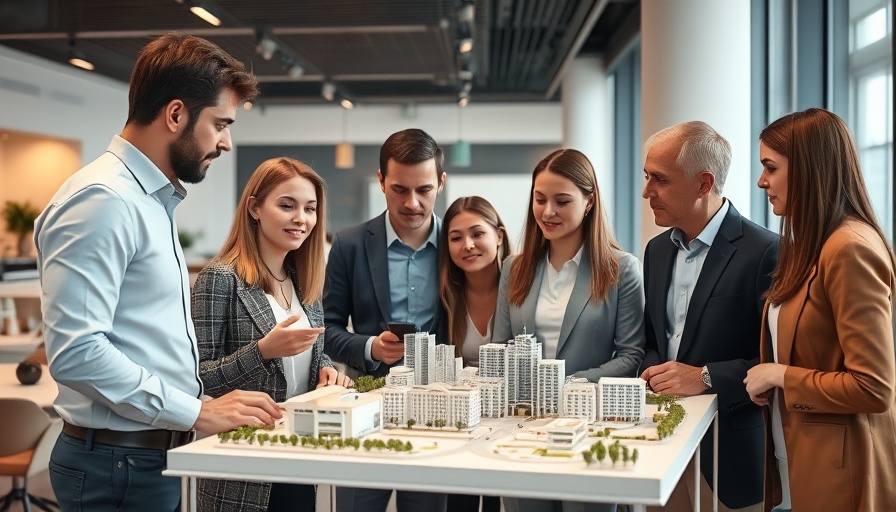 UTA West project Dallas professionals reviewing model