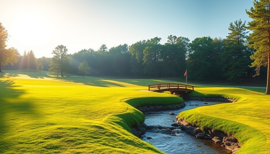 Sunlit private golf course in Houston, lush and serene.