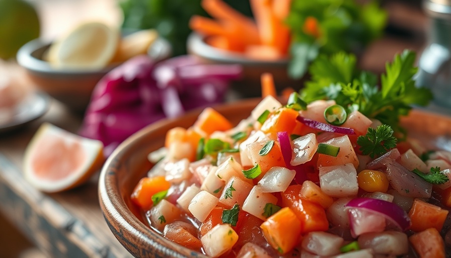 Delicious ceviche at one of the best Mexican restaurants in Dallas-Fort Worth.