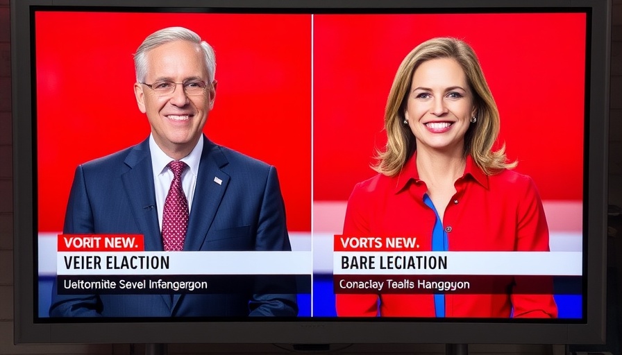 Election broadcast featuring two Supreme Court Associate Justice candidates.