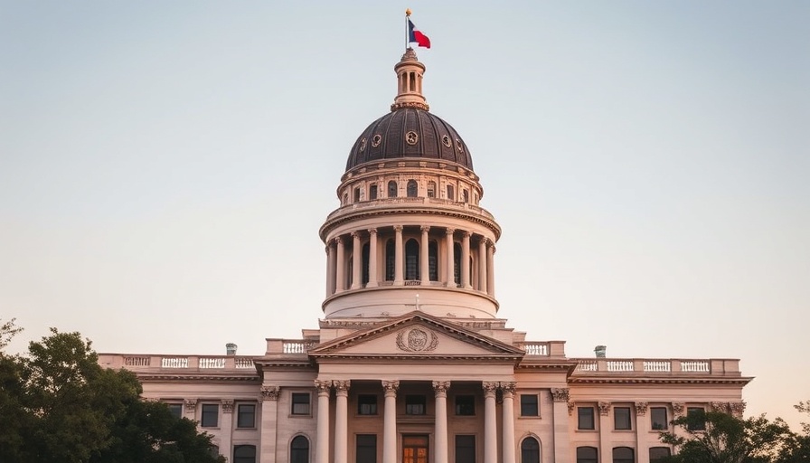 Texas Capitol building highlighting school choice bill.