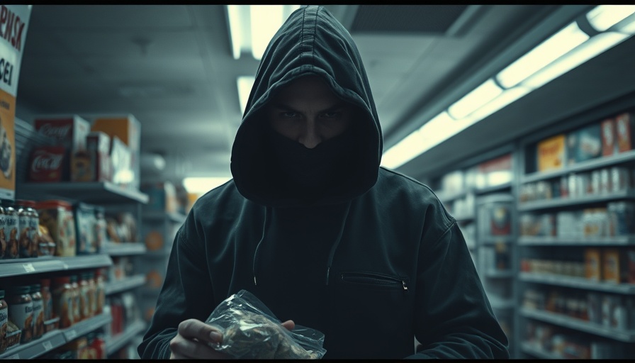 Surveillance footage of a hooded figure in a convenience store linked to San Antonio crime reports.