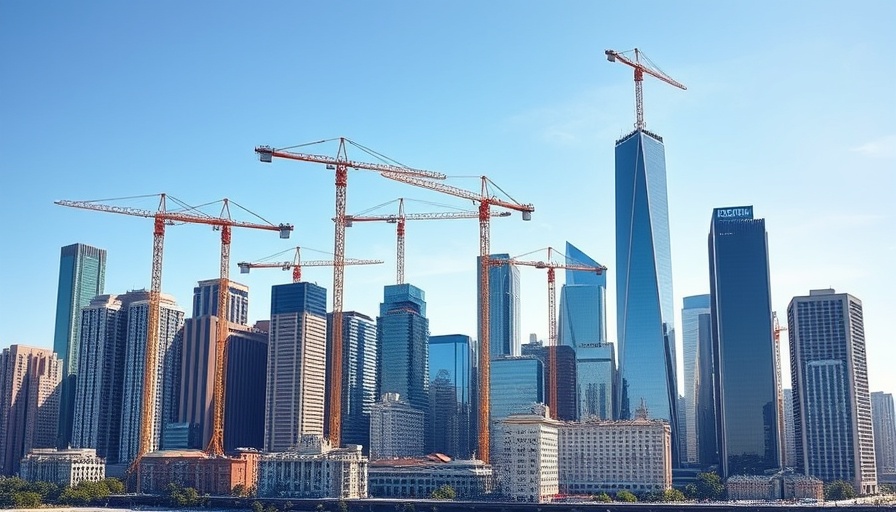 Frisco real estate market boom symbolized by a growing urban skyline.