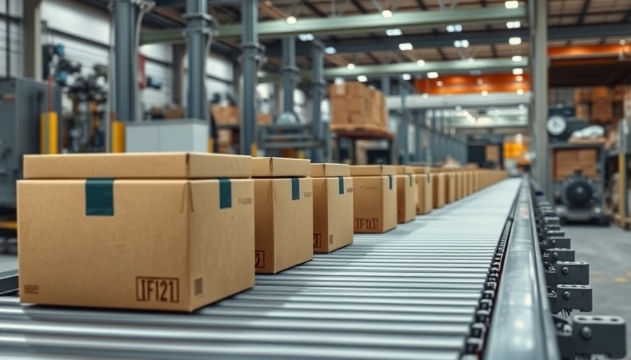Prime Air drone delivery San Antonio packages on a conveyor.