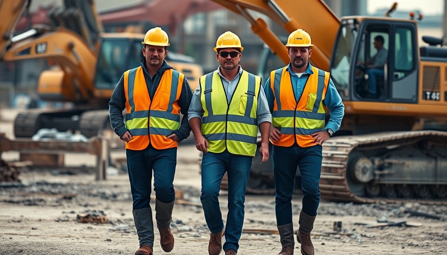 Construction workers building affordable housing in San Antonio