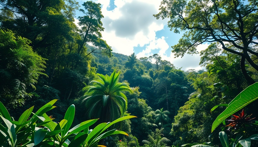 Ecuadorian rainforest depicting Rights of Nature.