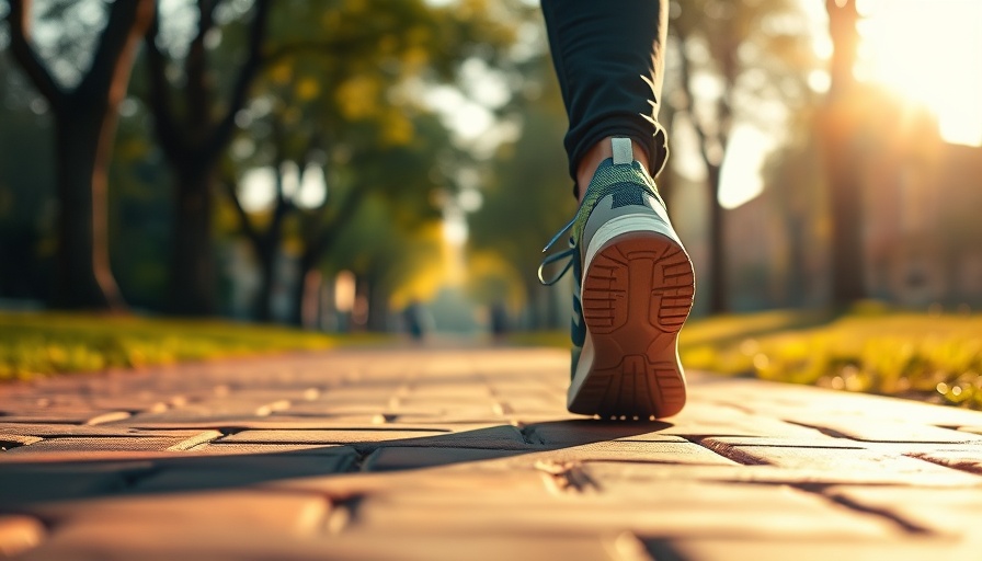 Close-up of walking shoes on a sunlit path, Does Walking Count as Cardio?