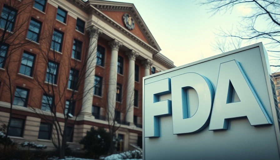 FDA building sign signaling food inspections transition.