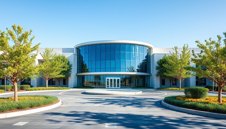 San Antonio skilled trades campus with modern design and landscaping.