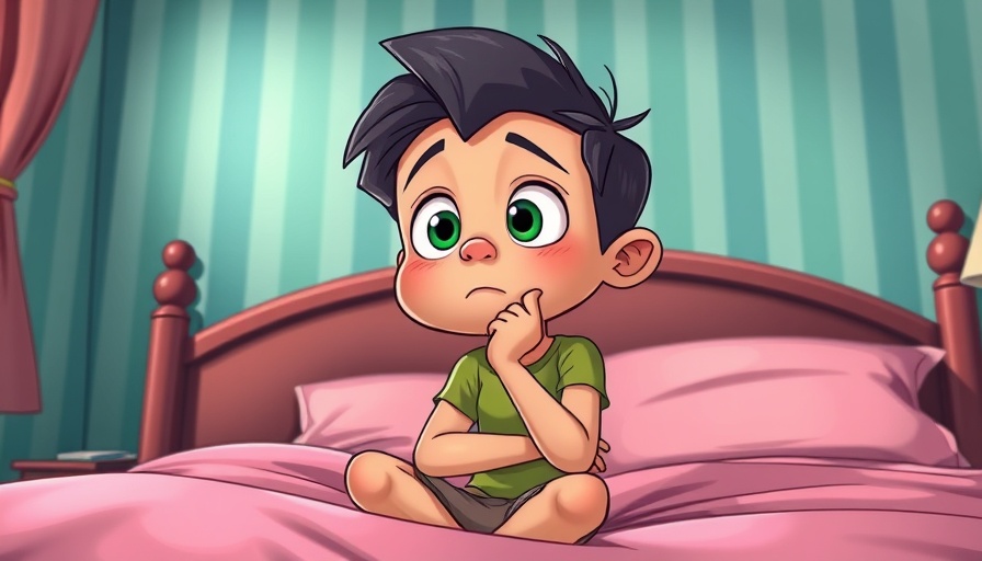 Cartoon of a person on bed thinking about sound differences.