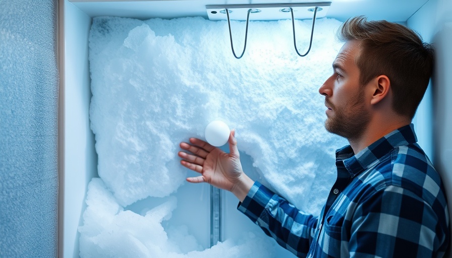 Man concerned about ice and frost buildup in freezer