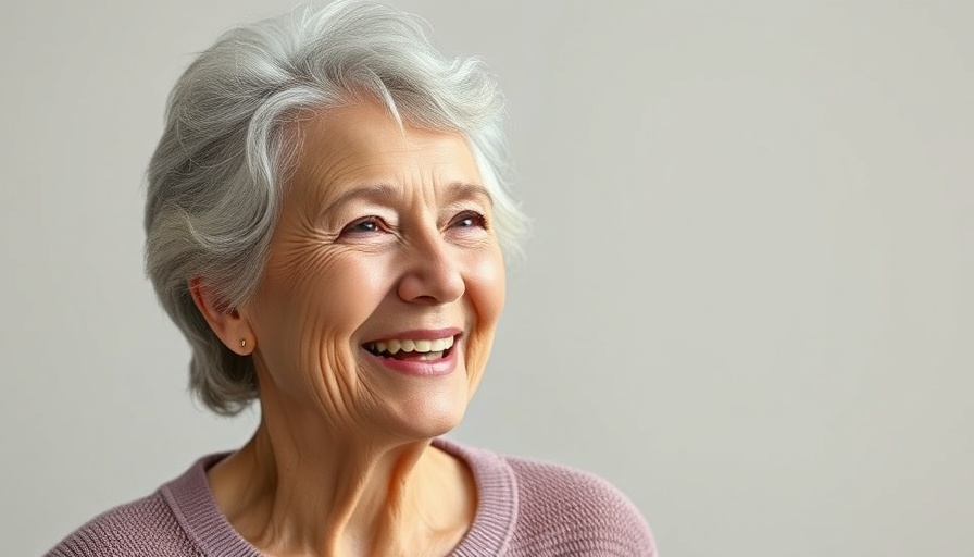 Understanding osteoporosis: Smiling older woman speaking in a bright setting.