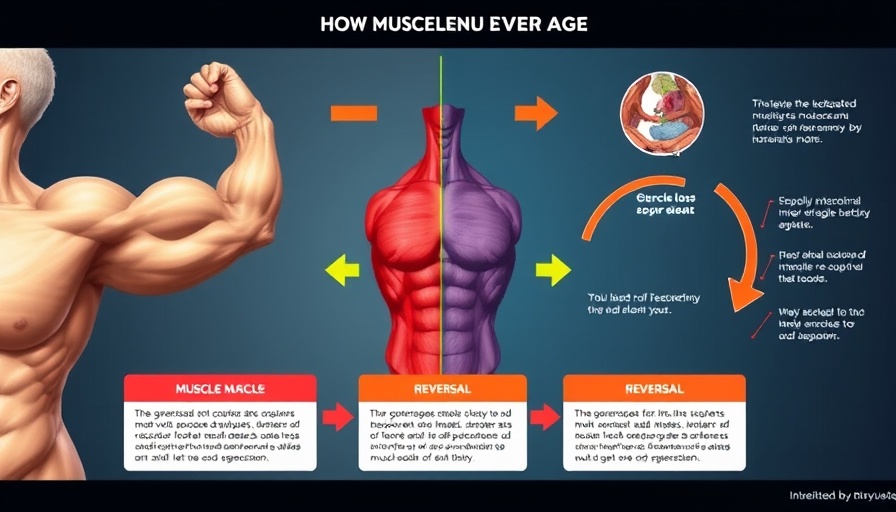 Sense age nutrition for muscle gain: muscle loss reversal diagram.