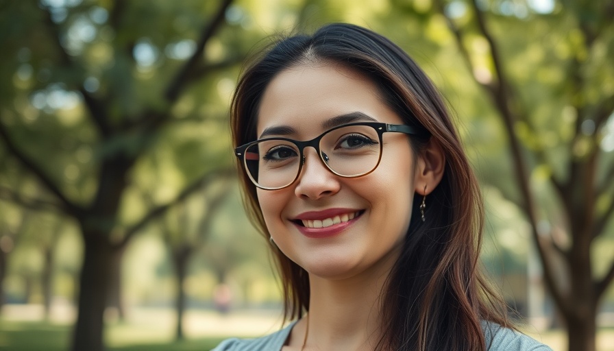 Calm woman in nature promoting protecting your brain from stress.