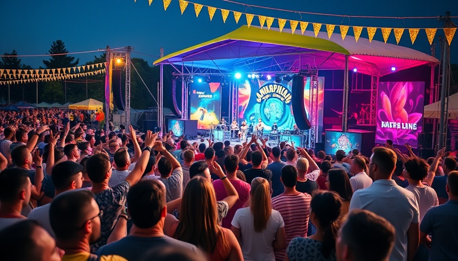 Lively music festival scene in DFW this weekend.