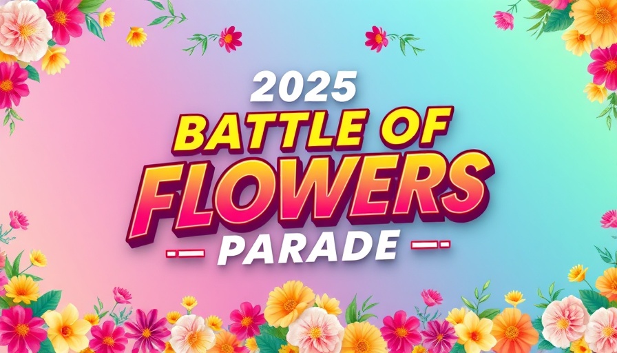 2025 Battle of Flowers Parade promotional banner