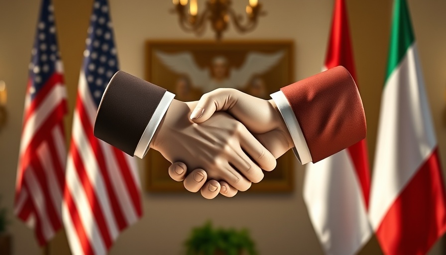 Cultural handshake sculpture symbolizing U.S.-Hungarian relations.