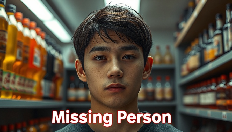 Missing persons alert San Antonio, young man with bottles.