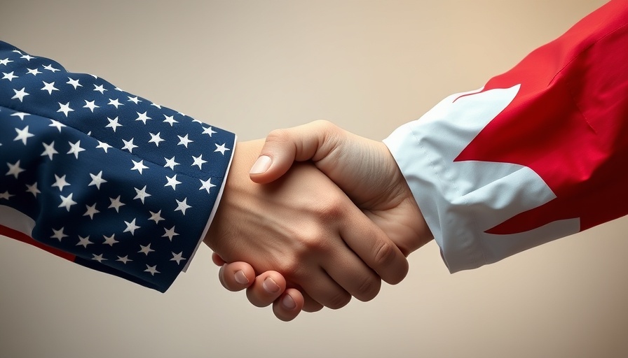 U.S.-Bahrain economic relations symbolized by flags and handshake.