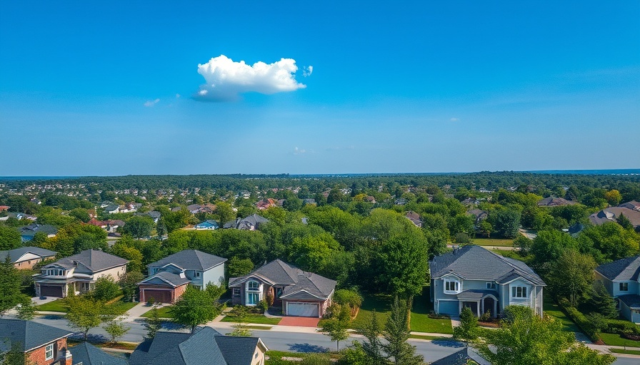 Aerial view of San Antonio homes symbolizing new home sales decline.