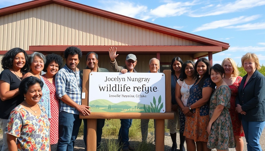 Jocelyn Nungaray wildlife refuge sign unveiling ceremony