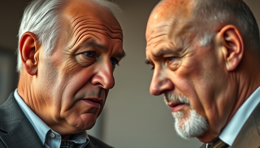 Close-up of two world leaders discussing U.S. foreign relations.
