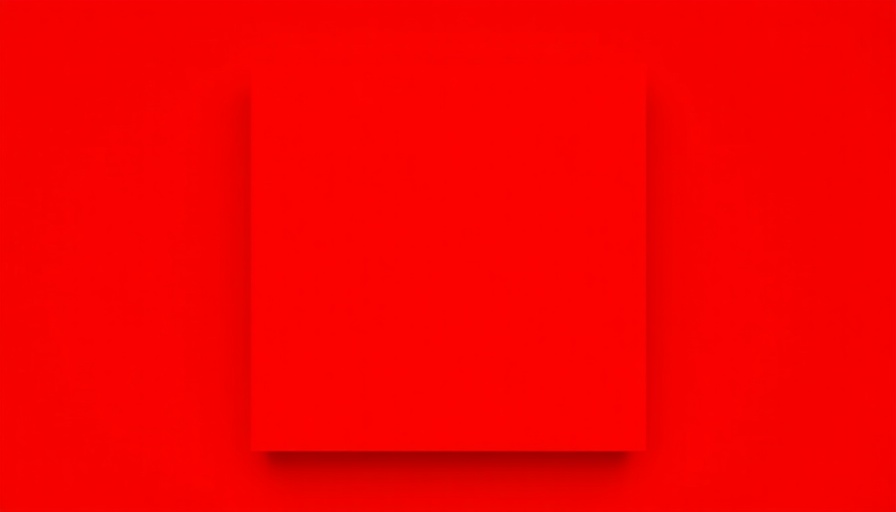 Bold red square, simple texture