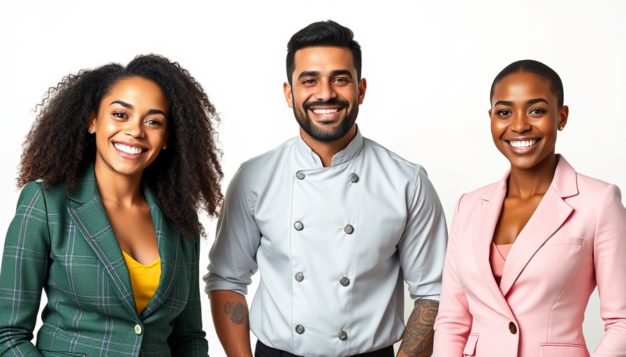 Smiling group at Dallas live-fire cooking restaurant.