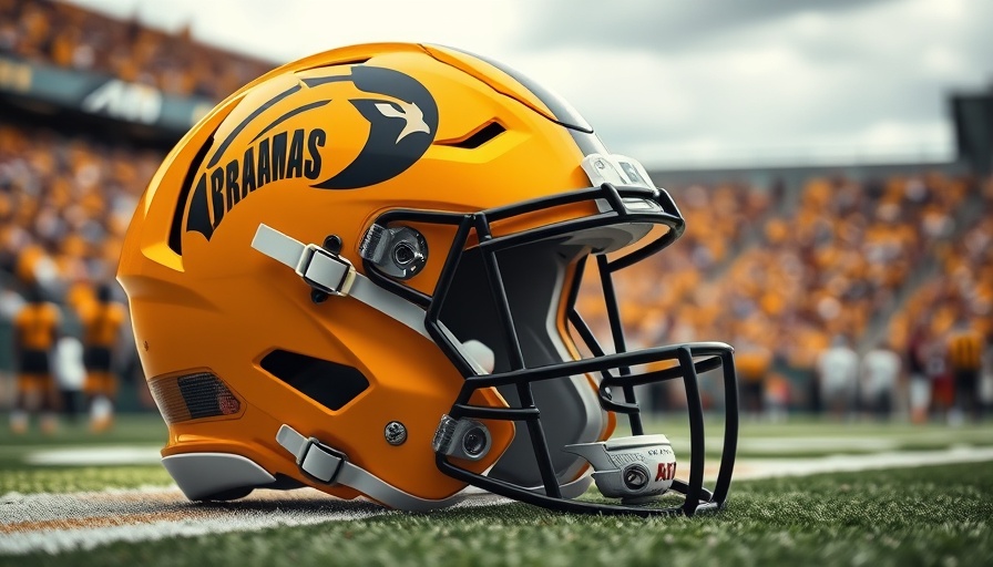 Vibrant football helmet with 'BRAHMAS' logo, UFL success in non-NFL cities.