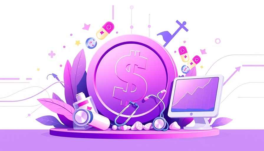 HCA healthcare revenue growth depicted with dollar symbol and medical imagery.