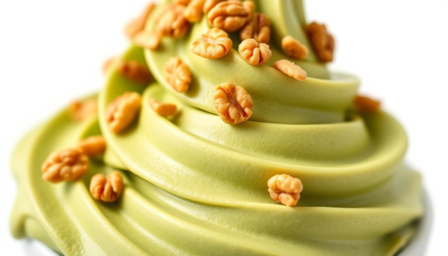 Delicious matcha soft serve with granola, Dallas matcha trend.