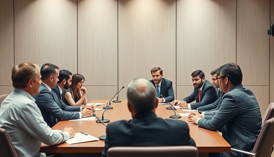 Discussion during Japanese abductee delegation meeting with formal setting.
