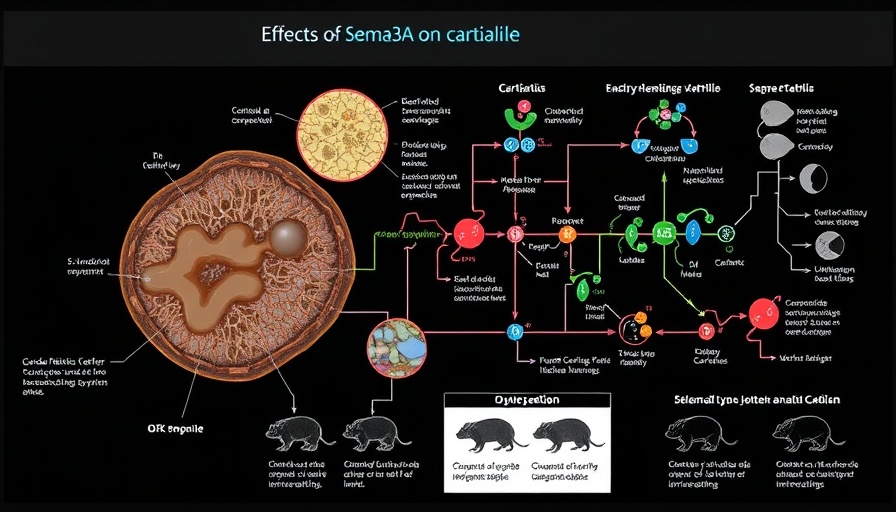 Sema3A cartilage protective effects on osteoarthritis illustrated.