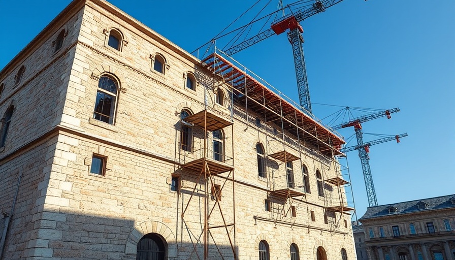 Alamo renovation 2027 with modern steel framework overhead.