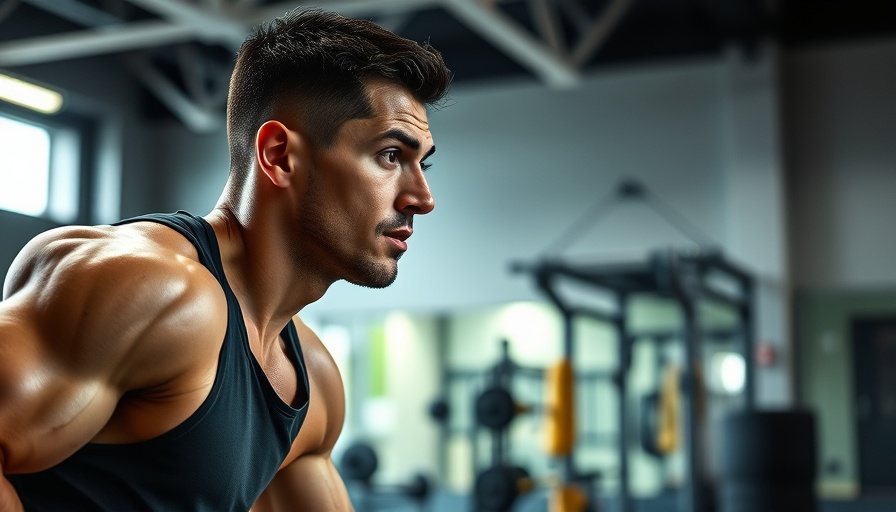 NFL news: Athlete training scene, preparing for a jump indoors.