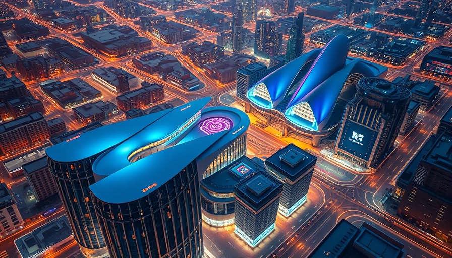 Futuristic cityscape model illustrating San Antonio's business development.