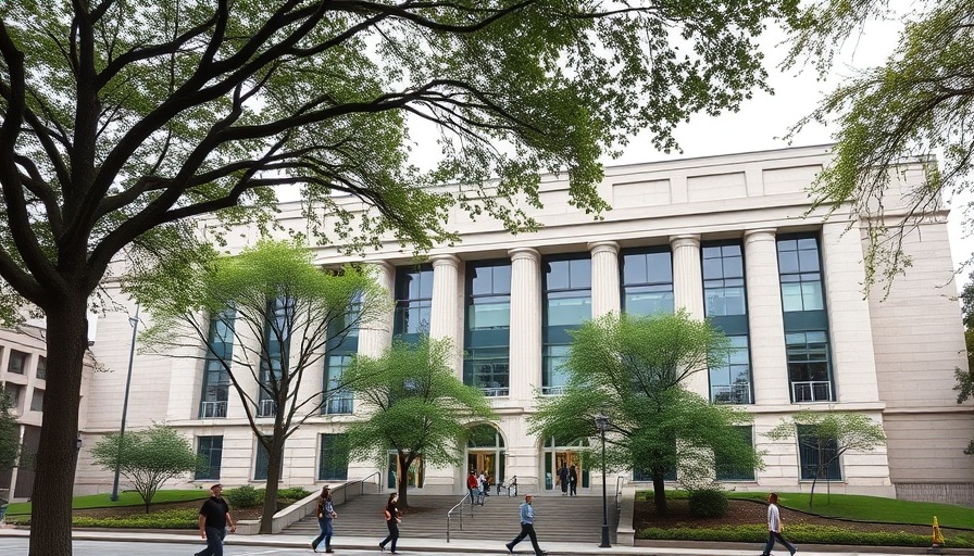 Exterior of a modern academic building at Baylor College of Medicine.