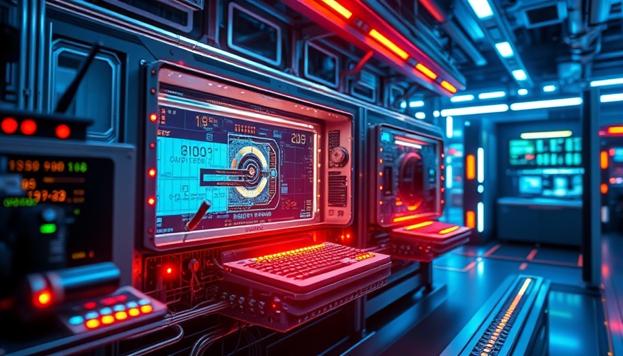 Cutting-edge fault-tolerant quantum computer in a futuristic lab.