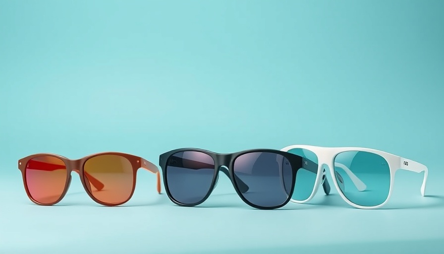 Collection of best running sunglasses 2025 on blue gradient.