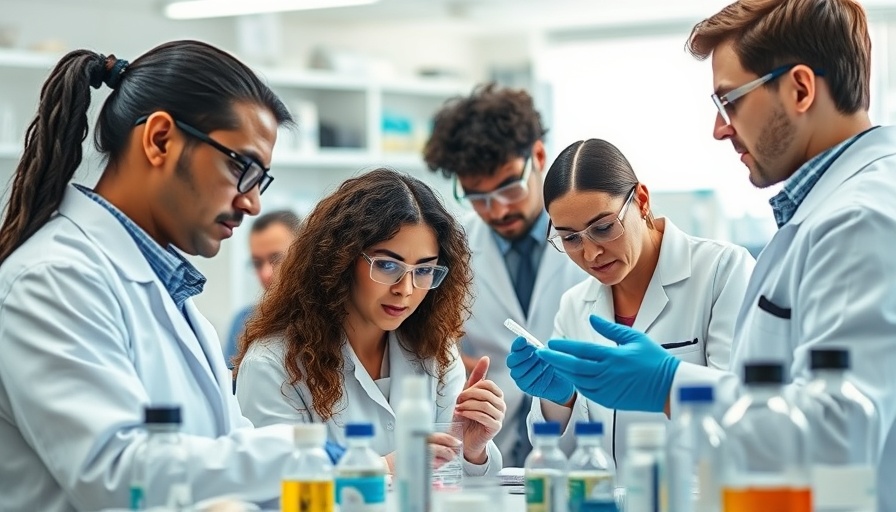 Researchers in a lab examining drugs, linked to breast cancer risk reduction.